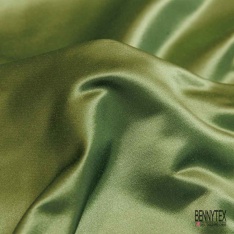 Satin d'ameublement coton semi rigide uni fougère