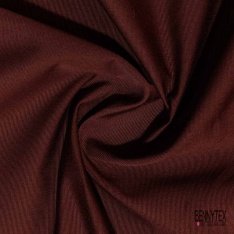 Satin coton apprêté smei rigide uni acajou