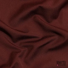 Satin coton apprêté smei rigide uni acajou