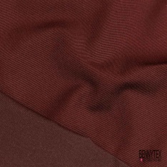 Satin coton apprêté smei rigide uni acajou