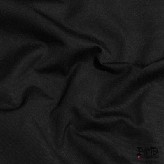 Toile grain de coton créateur apprêtée semi rigide noir