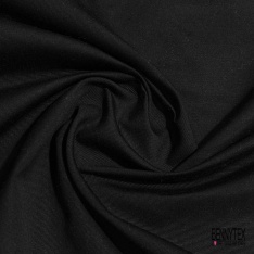 Toile grain de coton créateur apprêtée semi rigide noir