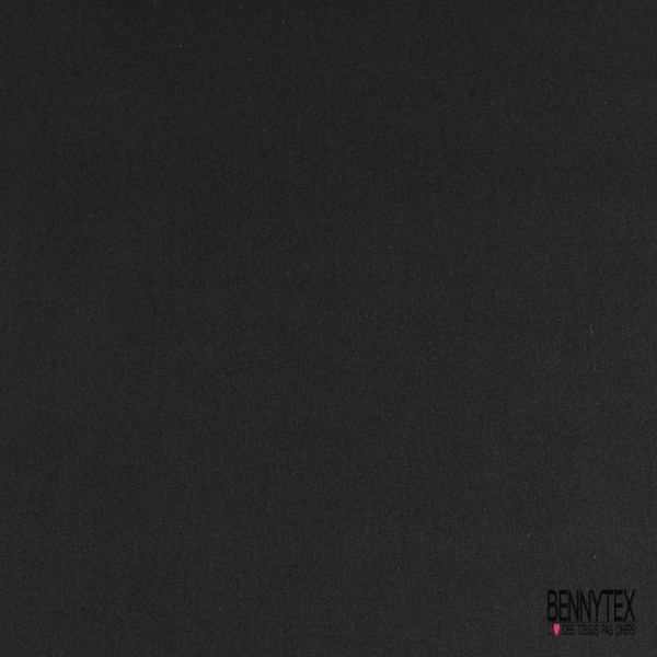 Satin coton uni noir