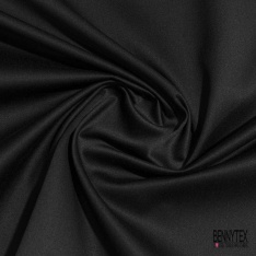 Satin coton uni noir
