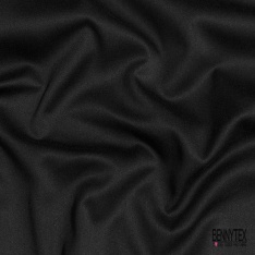 Satin coton uni noir