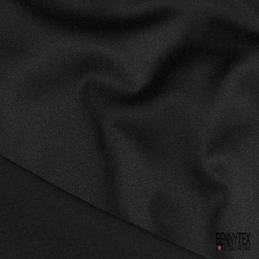 Satin coton uni noir