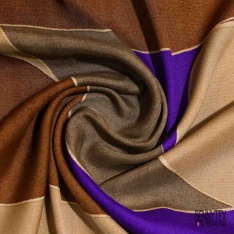 Satin viscose imprimé digital abstrait