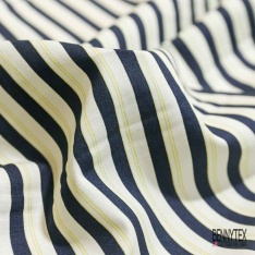 Popeline coton élasthanne digital satinée imprimé floral fond kaki brun