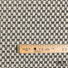 Laine Bouillie Double Face Matelassé Gris Souris Chiné Epais