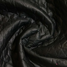 Laine Bouillie Double Face Matelassé Gris Souris Chiné Epais