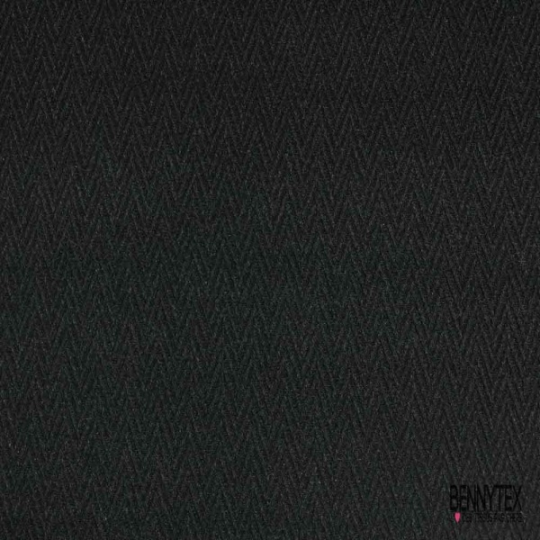 Chevron de laine texturé anthracite noir
