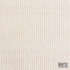 Jersey tricot lache coton laine chiné framboise blanc optique