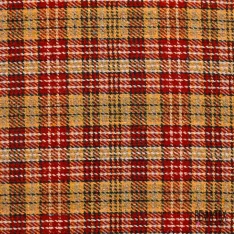 Tartan de laine envers gratté ton noir gris moyen