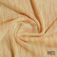 Jersey tricot lache rayon coton chiné noir blanc