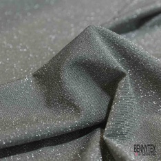 Maille tricot fine lurex or fond or vieilli