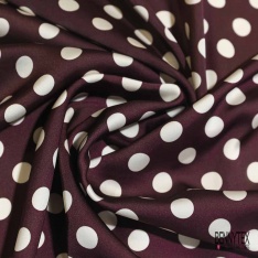 Satinette polyester digitale motif patchwork cachemire