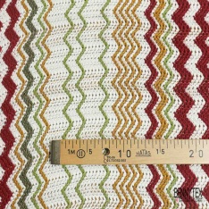 Jersey tricot lache rayon coton chiné banane abricot givré