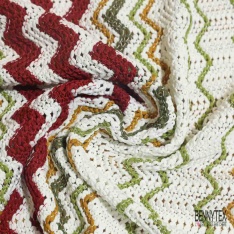 Jersey tricot lache rayon coton chiné banane abricot givré