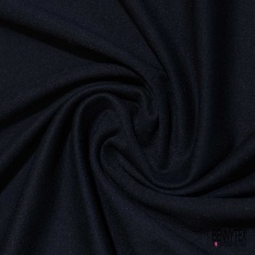 Jersey milano polyamide viscose élasthanne uni bleu nuit