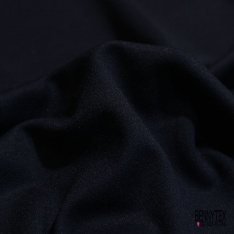 Jersey milano polyamide viscose élasthanne uni bleu nuit