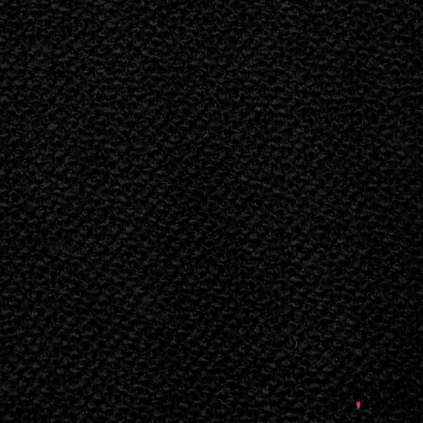 Natté de laine fantaisie souple uni noir envers thermocollé