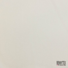 Twill de soie uni blanc discret petite laize