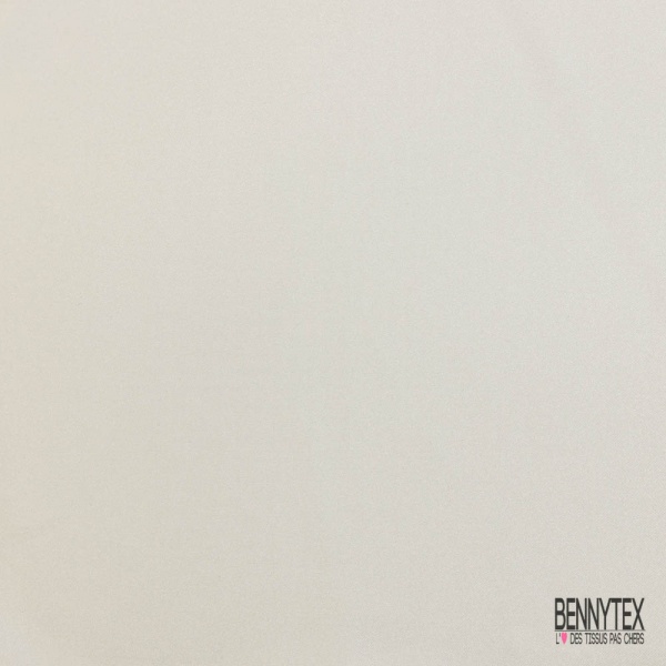 Twill de soie uni blanc discret