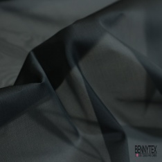 Organza de soie uni gris perle