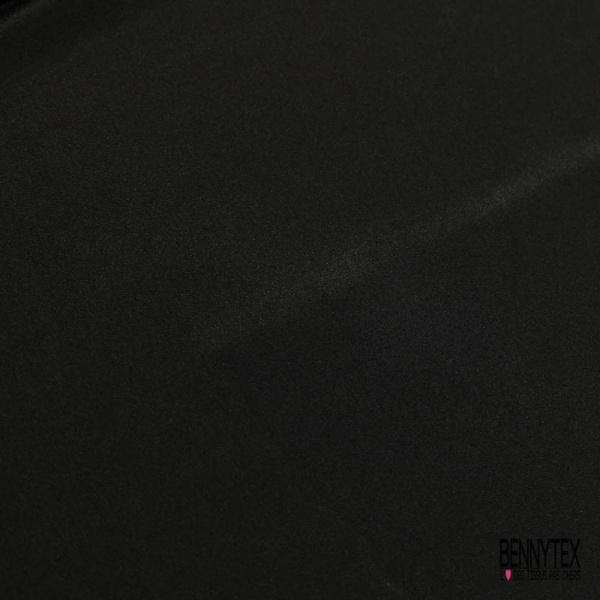 Pongé de soie uni noir