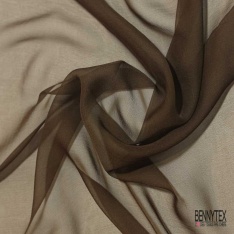 Mousseline de soie crêpon jaune or