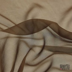 Mousseline de soie crêpon jaune or