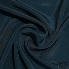 Crêpe de Chine 9 Mommes uni pétrole