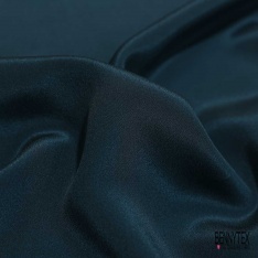 Crêpe de Chine 9 Mommes uni pétrole