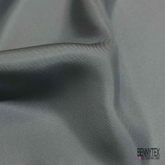 Twill de soie uni blanc discret