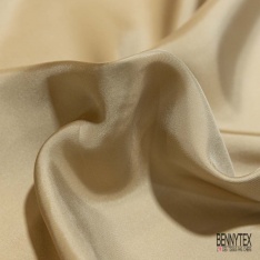 Twill de soie uni gris argent