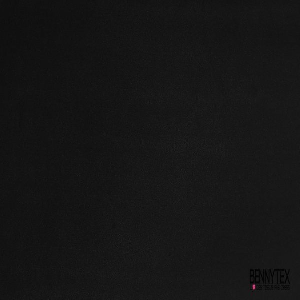 Double crêpe viscose élasthanne lourd de luxe uni noir