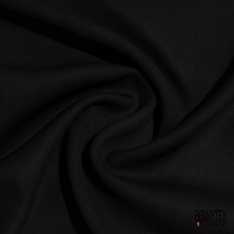 Double crêpe viscose lourd élasthanne uni blanc cassé petite laize