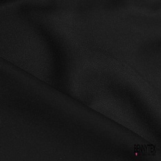 Double crêpe viscose lourd élasthanne uni blanc cassé petite laize