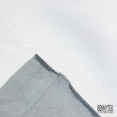 Double organza de soie uni noir