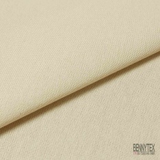 Coupon 3m Toile coton élasthanne uni blanc cassé