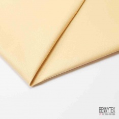 Coupon 3m Toile coton moyenne jaune pastel