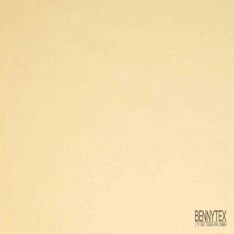 Coupon 3m Toile coton moyenne jaune pastel