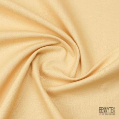 Coupon 3m Toile coton épaisse jaune chamois