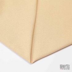 Coupon 3m Toile coton épaisse crème dorée