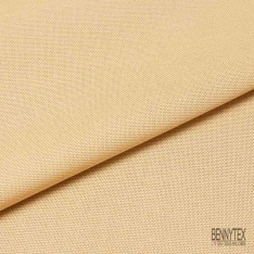 Coupon 3m Toile coton épaisse crème dorée