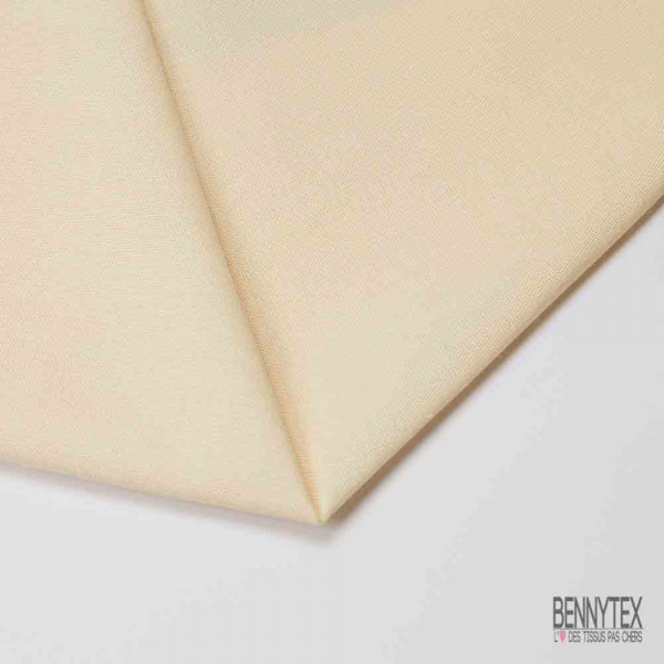 Coupon 3m Toile coton épaisse crème à la vanille