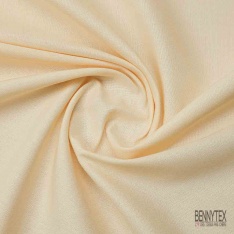 Coupon 3m Toile coton épaisse crème à la vanille