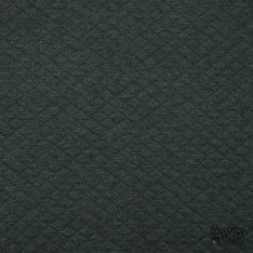 Jersey Coton Matelassé Double Face imprimé Feuillage Tropical Jet Set Blanc Capri