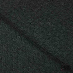 Jersey Coton Matelassé Double Face imprimé Feuillage Tropical Jet Set Blanc Capri