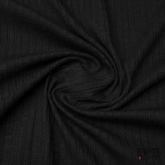 Jersey coton côtelé bi-stretch bébé uni caramel